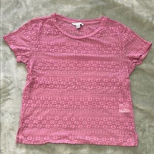 American Eagle sheer lace top size Small